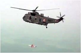 Defence Research and Development Organisation and Indian Navy successfully conducted a test off the Odisha coast in the Bay of Bengal
